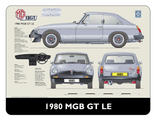 MGB GT LE 1980 Mouse Mat